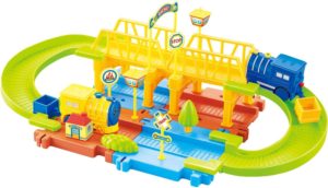 Mimi Train Set with Upper and Lower Level and Bridge
