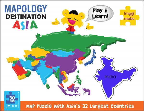 Imagimake Mapology: Destination Asia Map Puzzle 1