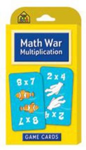 Math War Multiplication Game Cards