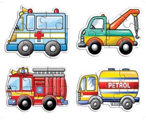 Transportation Puzzles (set of 4)