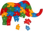Wooden Elephant Puzzle Toy With A-Z English Alphabet and Numbers Puzzle 2