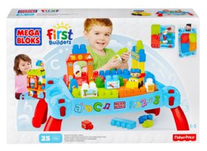 Mega blocks play and go table