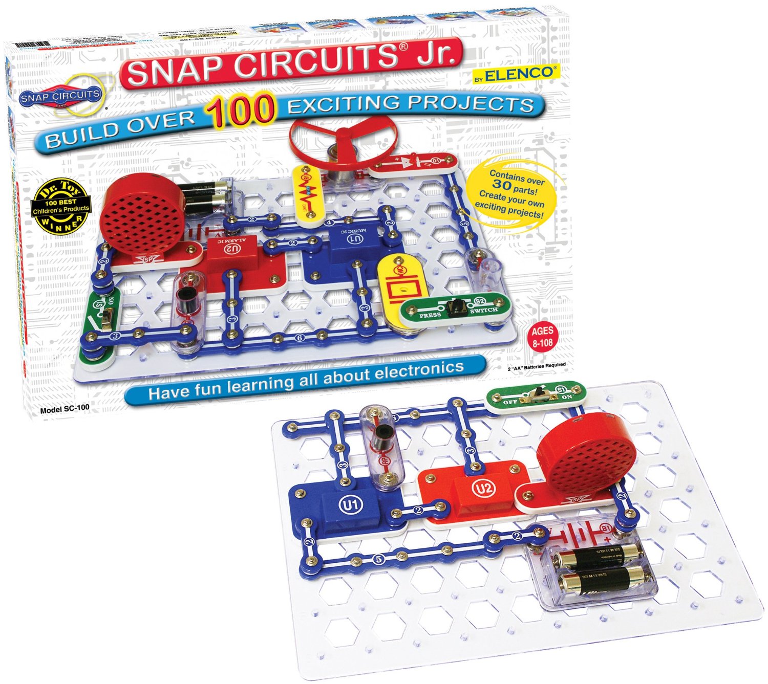Snap Circuits Jr. SC 100 Electronics Discovery Kit