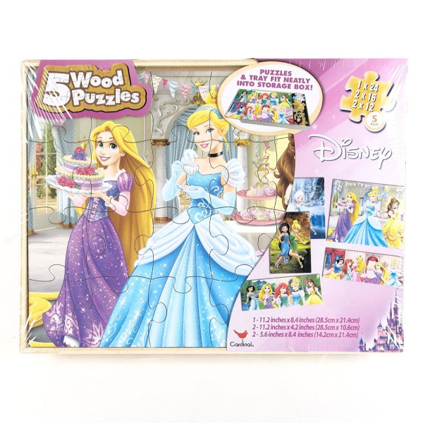 Wooden puzzle Princess (Set of 5 puzzles) 1