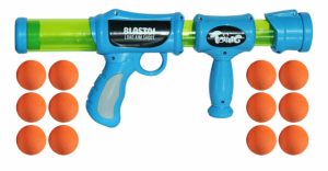 Toiing Blastoi Super Fun Exciting Air Popper Toy Gun with 12 Soft Foam Bullets, Multi Color